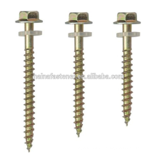 zinc plated flange head lag Screw